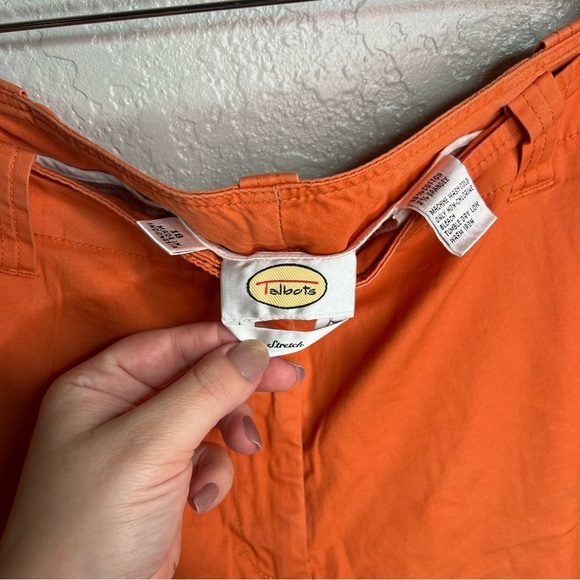Talbots Orange Stretch Shorts - Picture 3 of 6
